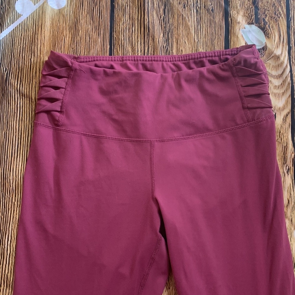 Yogalicious LUX High Rise Soft Raspberry Ruched Side Leggings - Picture 4 of 8